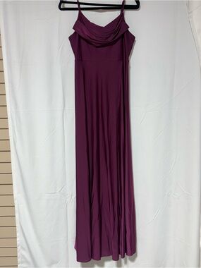 Women's Cowl Neck Maxi Dress in Plum